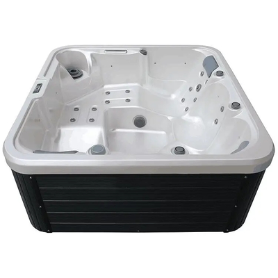 Relajarse y disfrutar de la bañera de hidromasaje rectangular con generador de ozono 1pc 1pc filtro 1pc luz bajo el agua para la familia