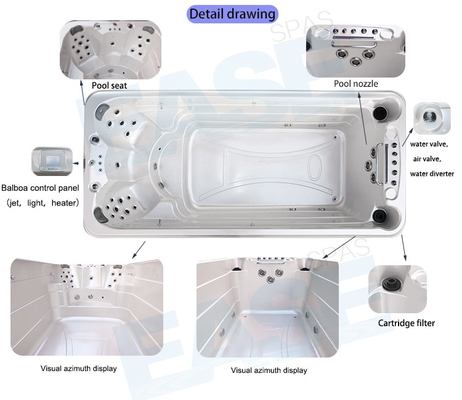 Spa de natación de turbina sin fin para jacuzzi 27PCS Total Jets