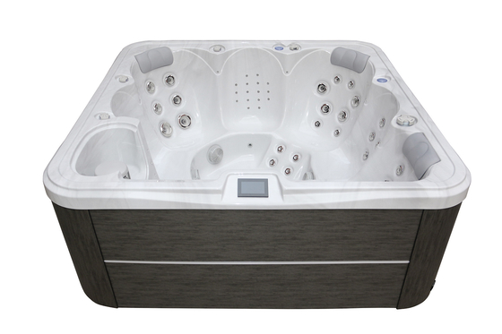 Jacuzzi Spa de baño al aire libre Masaje acrílico bañera de auto-limpieza Piscinas de spa para 6 personas