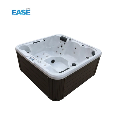 Personal de 5 personas de esquina bañera de hidromasaje con sistema Balboa y cubierta para el interior / exterior remojo y relajación